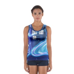 Tardis Space Sport Tank Top  by Sudhe