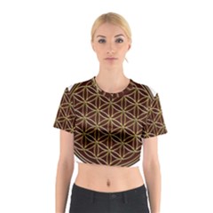 Flower Of Life Cotton Crop Top by Sudhe