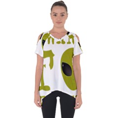 I Want To Believe Cut Out Side Drop Tee by Sudhe