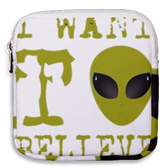 I Want To Believe Mini Square Pouch by Sudhe