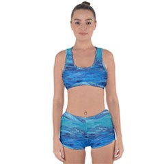 Into The Chill  Racerback Boyleg Bikini Set by arwwearableart