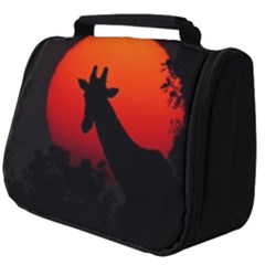 Giraffe Animal Africa Sunset Full Print Travel Pouch (big) by Sudhe