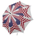 A Star With An American Flag Pattern Hook Handle Umbrellas (Small) View2