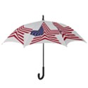 A Star With An American Flag Pattern Hook Handle Umbrellas (Small) View3