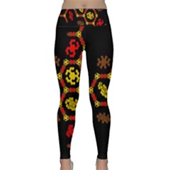 Algorithmic Drawings Lightweight Velour Classic Yoga Leggings by Sudhe