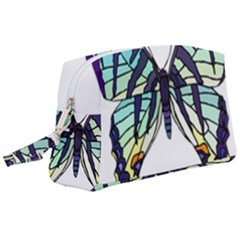 A Colorful Butterfly Wristlet Pouch Bag (large) by Sudhe