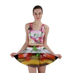 Abstract Barbeque Bbq Beauty Beef Mini Skirt by Sudhe