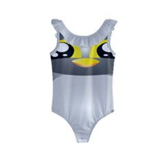 Cute Penguin Animal Kids  Frill Swimsuit by Sudhe