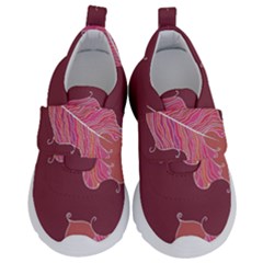 Plumelet Pen Ethnic Elegant Hippie Kids  Velcro No Lace Shoes by Sudhe