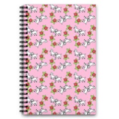 Lamb Pattern Pink 5 5  X 8 5  Notebook by snowwhitegirl