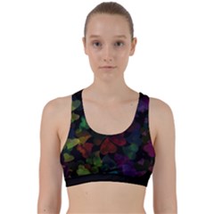 Falling Hearts  Back Weave Sports Bra by LoolyElzayat