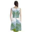 Forest Landscape Photography Illustration Sleeveless Waist Tie Chiffon Dress View2