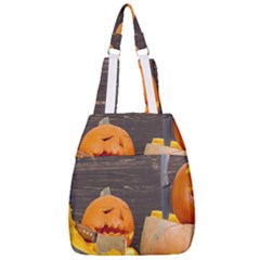 Old Crumpled Pumpkin Center Zip Backpack by rsooll