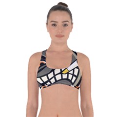 Smoking Cartoon Evil Bomb Cartoon Got No Strings Sports Bra by Sudhe