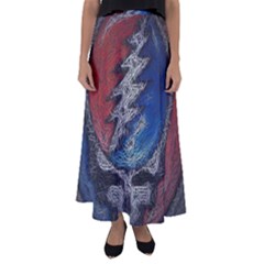 Grateful Dead Logo Flared Maxi Skirt by Sudhe