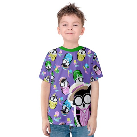 Easter-egg-owl-purple-swatch-01 Kids  Cotton Tee by TransfiguringAdoptionStore