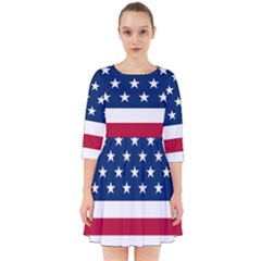 American Flag Smock Dress by Valentinaart