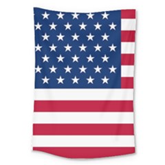 American Flag Large Tapestry by Valentinaart