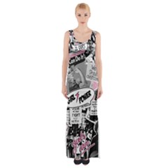 Feminism Collage  Maxi Thigh Split Dress by Valentinaart