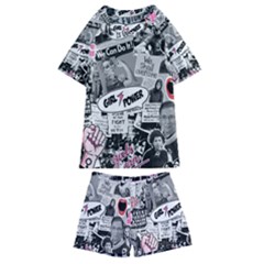 Feminism Collage  Kids  Swim Tee And Shorts Set by Valentinaart