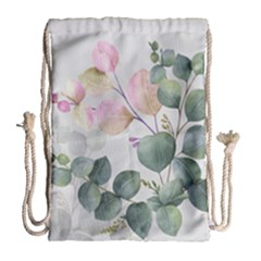 Peony To Be Drawstring Bag (large) by tangdynasty