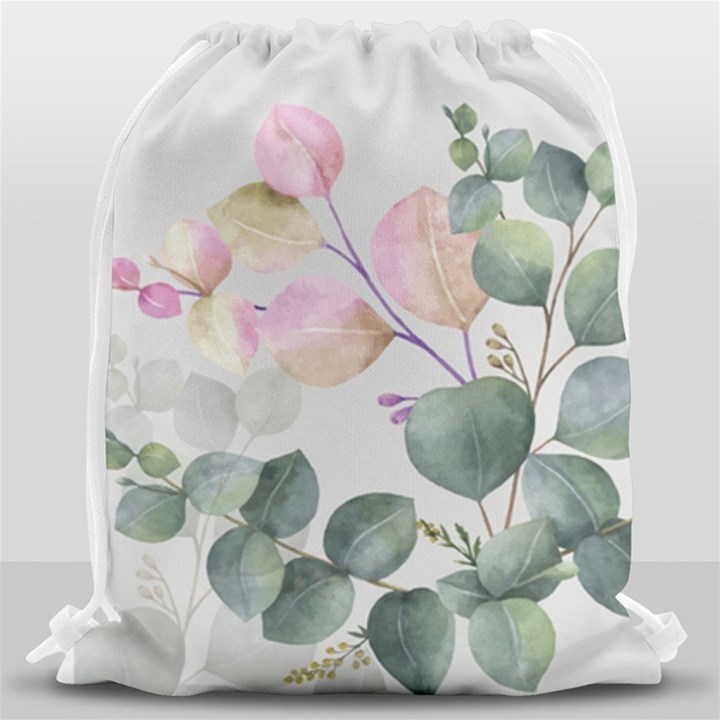 Peony To Be Drawstring Bag (Large)