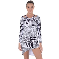 Pierce The Veil Music Band Group Fabric Art Cloth Poster Asymmetric Cut-out Shift Dress by Sudhe