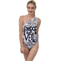 Pierce The Veil Music Band Group Fabric Art Cloth Poster To One Side Swimsuit View1