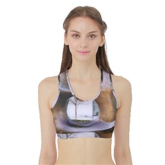 Henry Moore Sports Bra With Border by Riverwoman