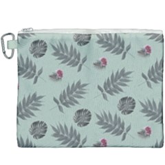 Tropical Pattern Canvas Cosmetic Bag (xxxl) by LoolyElzayat