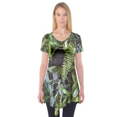 Living Wall Short Sleeve Tunic  by Riverwoman