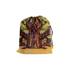 Tree Monster Maestro Landscape Drawstring Pouch (medium) by Pakrebo