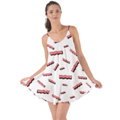 Funny Bacon Slices Pattern Infidel Red Meat Love The Sun Cover Up by genx