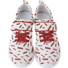 Funny Bacon Slices Pattern Infidel Red Meat Men s Velcro Strap Shoes by genx