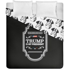 Trump Is My President Maga Label Beer Style Vintage Duvet Cover Double Side (california King Size) by snek