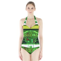 Dublin Scioto Irish Window Halter Swimsuit by Riverwoman