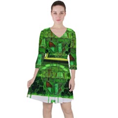 Dublin Scioto Irish Window Ruffle Dress by Riverwoman