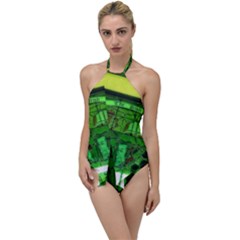 Dublin Scioto Irish Window Go With The Flow One Piece Swimsuit by Riverwoman