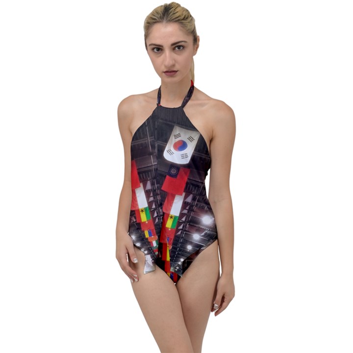 Flags of Dublin Scioto Go with the Flow One Piece Swimsuit