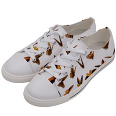 Butterfly Butterflies Insect Swarm Women s Low Top Canvas Sneakers by Pakrebo