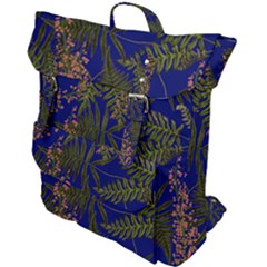 Fern Blue Buckle Up Backpack by snowwhitegirl