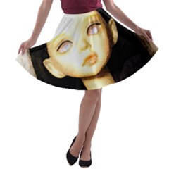 Lost A-line Skater Skirt by snowwhitegirl