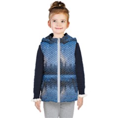 Mountain Glass Kids  Hooded Puffer Vest by snowwhitegirl