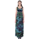 Camouflage Blue Empire Waist Maxi Dress View1