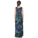 Camouflage Blue Empire Waist Maxi Dress View2