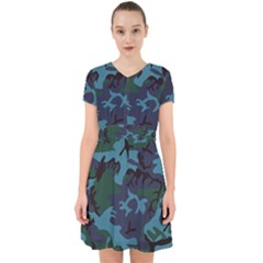 Camouflage Blue Adorable In Chiffon Dress by snowwhitegirl