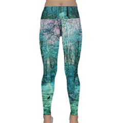 Blue Forest Lightweight Velour Classic Yoga Leggings by snowwhitegirl