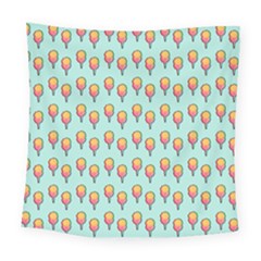 Cotton Candy Pattern Aqua 3d Square Tapestry (large) by snowwhitegirl