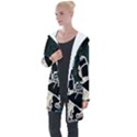 Dolls In Living Room Longline Hooded Cardigan View1