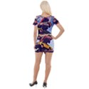 Pretty Colors Cars Short Sleeve Asymmetric Mini Dress View2